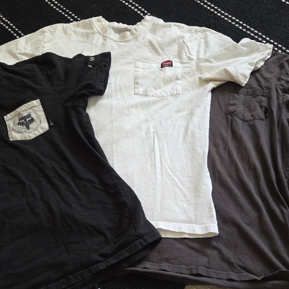 Fox Black, White, and Gray Short Sleeve Tees